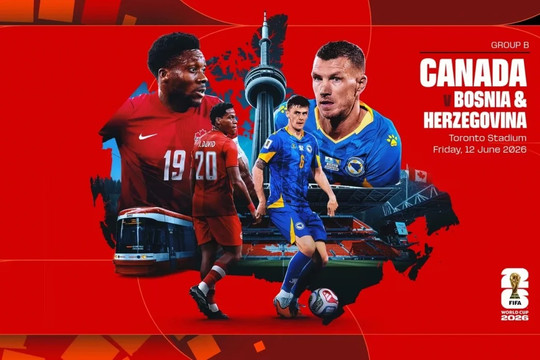 Trực tiếp tỉ số Canada 0-1 Bosnia & Herzegovina