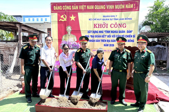 Bộ CHQS Link vào Link vao Dubai khởi công chương trình xây 100 căn nhà nghĩa tình
