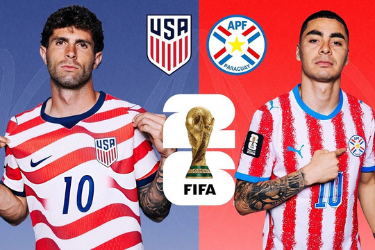 Kênh, link trực tiếp bóng đá hôm nay Mỹ và Paraguay tại World Cup 2026