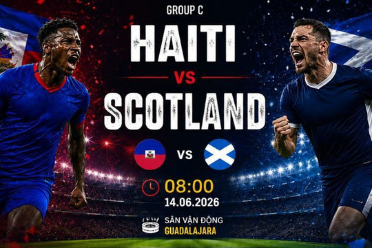 Link VTVgo trực tiếp Haiti đấu với Scotland bảng C World Cup 2026
