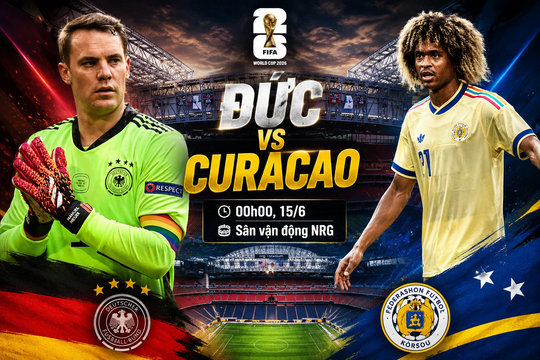 VTV3 VTVgo trực tiếp Đức vs Curacao ngày 15/6/2026