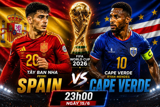 Trực tiếp tỉ số Tây Ban Nha 0-0 Cape Verde
