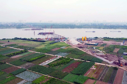 Cầu Ngọc Hồi nối Hà Nội - Hưng Yên: Tiến độ thi công dự án 11.800 tỷ đồng