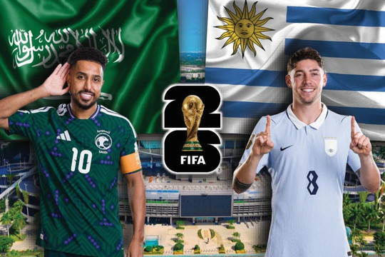 Trực tiếp tỉ số Ả Rập Xê Út 0-0 Uruguay