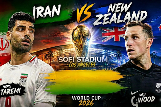 Trực tiếp tỉ số Iran 2-2 New Zealand