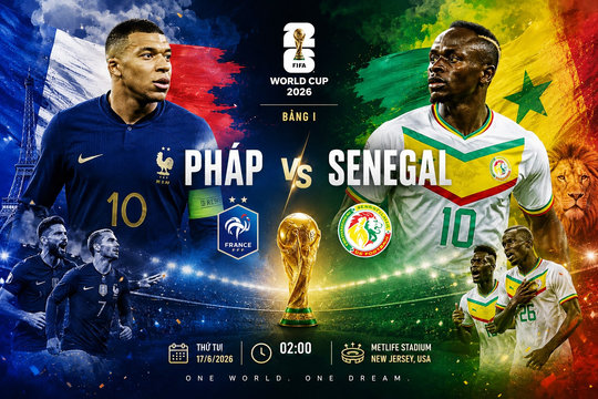 Trực tiếp tỉ số Pháp vs Senegal: Đại chiến bảng I World Cup 2026