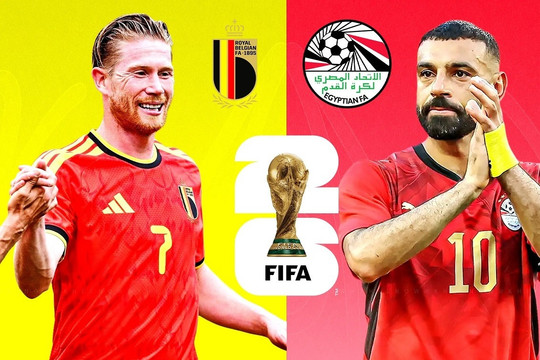 VTV6 VTVgo trực tiếp Bỉ vs Ai Cập hôm nay 16/6/2026