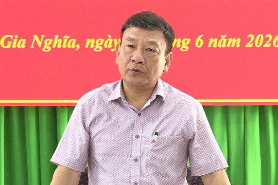 Phó Bí thư Tỉnh ủy Lâm Đồng Bùi Thắng làm việc tại phường Bắc Gia Nghĩa