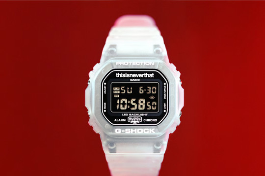 Casio G-Shock DW-5600 x thisisneverthat: Bản giao hưởng của nhựa trong suốt và phong cách đường phố