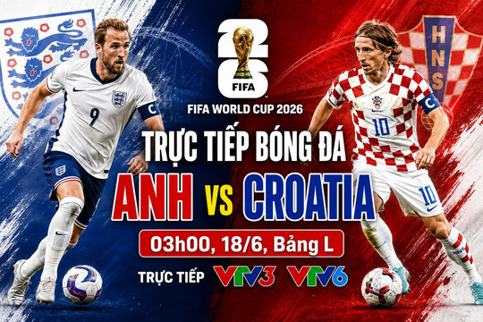 Tổng hợp kênh, link trực tiếp Anh vs Croatia tại World Cup 2026