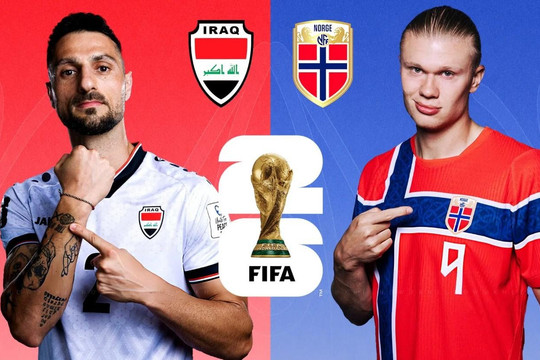 Trực tiếp tỉ số Iraq 0-1 Na Uy: Haaland lập công