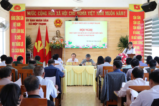 Sáp nhập thôn tại xã Hiệp Thạnh: Bảo đảm quyền làm chủ của Nhân dân