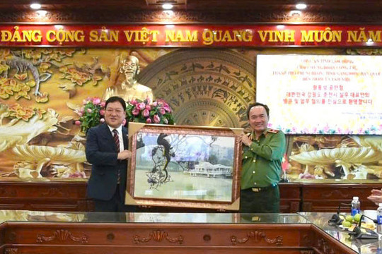 Công an tỉnh Lâm Đồng tăng cường hợp tác với thành phố Chuncheon