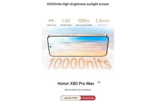 HONOR X80 Pro Max và bước tiến công nghệ: Giải mã màn hình 10.000 nits cùng viên pin kỷ lục