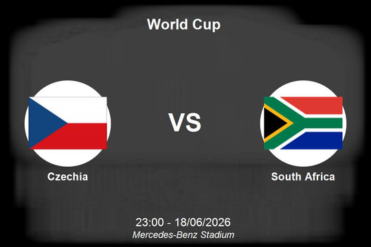 Nhận định Czechia vs South Africa - World Cup 2026