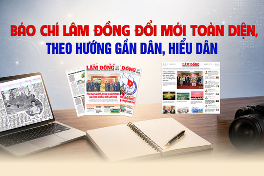 Báo chí Lâm Đồng đổi mới toàn diện, theo hướng gần dân, hiểu dân