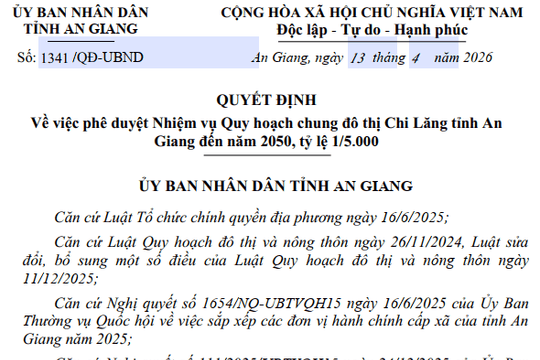 Quy hoạch đô thị Chi Lăng 5.000ha: Trung tâm logistics biên giới mới của An Giang
