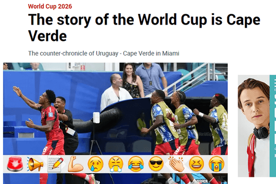 Cape Verde viết tiếp câu chuyện cổ tích tại World Cup 2026 sau trận hòa Uruguay 2-2