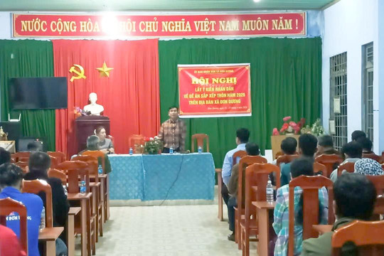 Người dân Đơn Dương đồng thuận cao trong việc sắp xếp, sáp nhập thôn