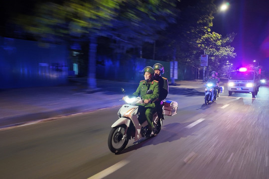 Tuần tra đêm để giữ bình yên địa bàn