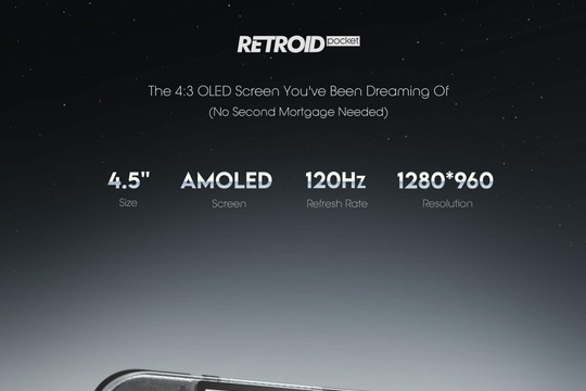 Retroid Pocket Nova lộ diện: Màn hình AMOLED 120Hz đỉnh cao cho trải nghiệm game retro