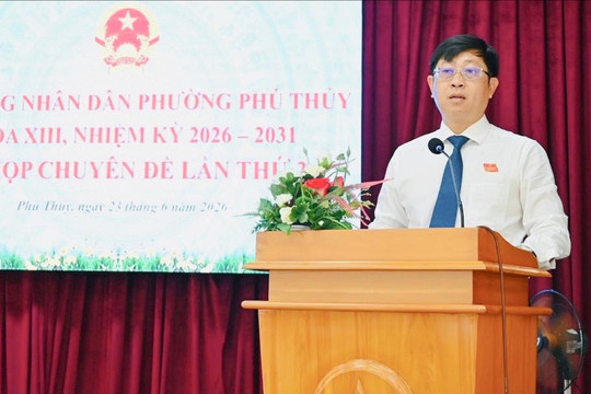 Phường Phú Thủy thống nhất sắp xếp 23 khu phố thành 12 tổ dân phố