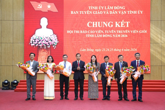 Chung kết Hội thi Báo cáo viên, tuyên truyền viên giỏi tỉnh Lâm Đồng