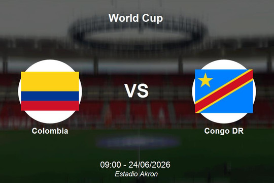 Trực tiếp Colombia vs CHDC Congo: Hết hiệp 1, hòa 0-0