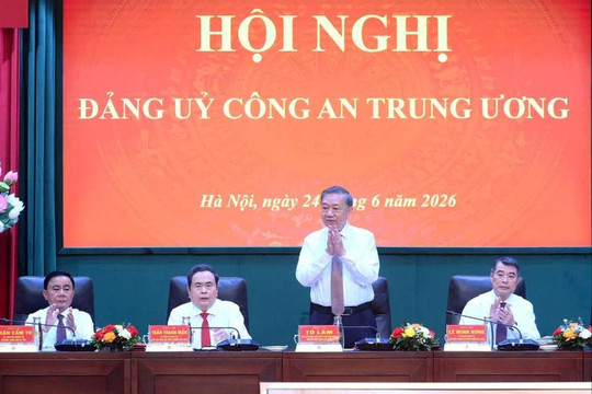 Tổng Bí thư, Chủ tịch nước Tô Lâm dự Hội nghị Đảng ủy Công an Trung ương