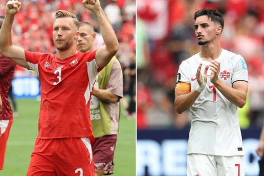 Thụy Sĩ chiếm ngôi đầu bảng B World Cup 2026: Canada đánh mất lợi thế sân nhà