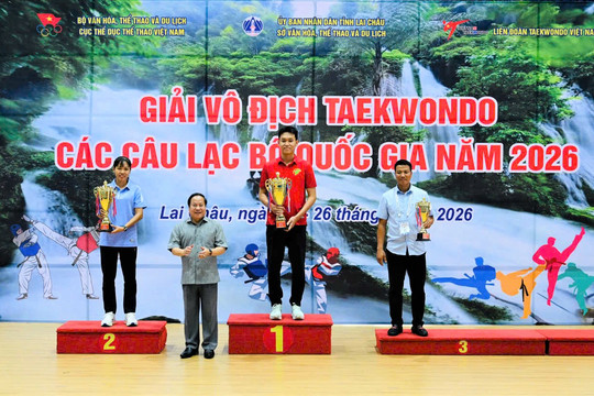 Taekwondo Lâm Đồng xếp Nhì toàn đoàn tại Giải Vô địch các CLB quốc gia năm 2026
