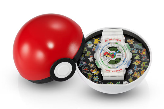Casio G-Shock Pokémon GA-110: Tuyệt phẩm kỷ niệm 30 năm đựng trong hộp Poké Ball