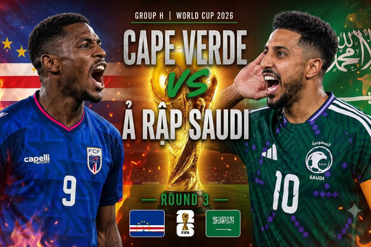 VTVgo VTV2 trực tiếp tỉ số Cape Verde vs Saudi Arabia ngày 27/6/2026