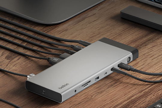 Belkin ra mắt dock Thunderbolt 5 14 trong 1: Băng thông 120Gbps và sạc nhanh 140W