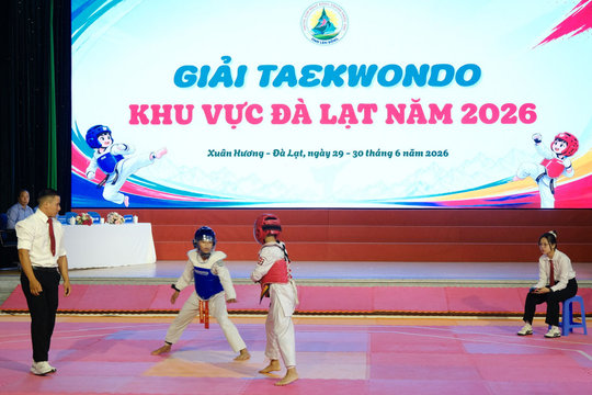 210 vận động viên tranh tài tại Giải Taekwondo khu vực Đà Lạt năm 2026
