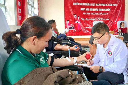 Lạc Dương tiếp nhận 71 đơn vị máu tại Ngày hội hiến máu tình nguyện năm 2026