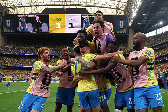 Brazil lội ngược dòng hạ Nhật Bản 2-1: Dấu ấn thay người của Carlo Ancelotti