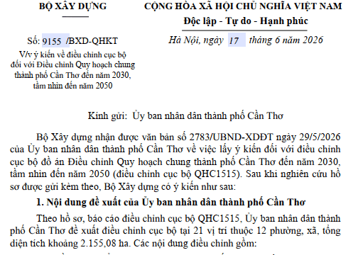 Điều chỉnh quy hoạch Cần Thơ tại 21 vị trí: Ưu tiên đất hỗn hợp và hạ tầng cấp vùng