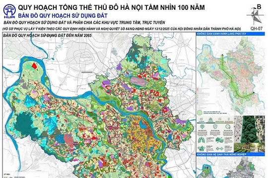 Quy hoạch Thủ đô Hà Nội tầm nhìn 100 năm: Hình thành 9 cực tăng trưởng đa tâm