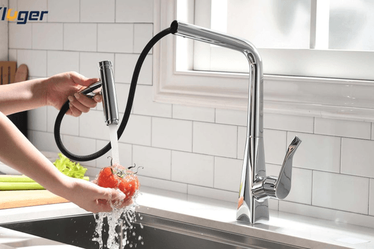 Vòi rửa chén dây rút và xu hướng tối ưu trải nghiệm rửa dọn trong bếp