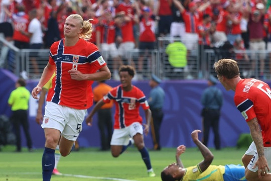 Erling Haaland rực sáng với cú đúp, Na Uy tiễn Brazil rời World Cup 2026