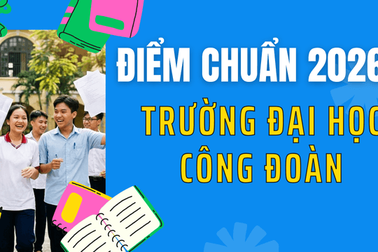 Điểm chuẩn Trường Đại học Công Đoàn 2026