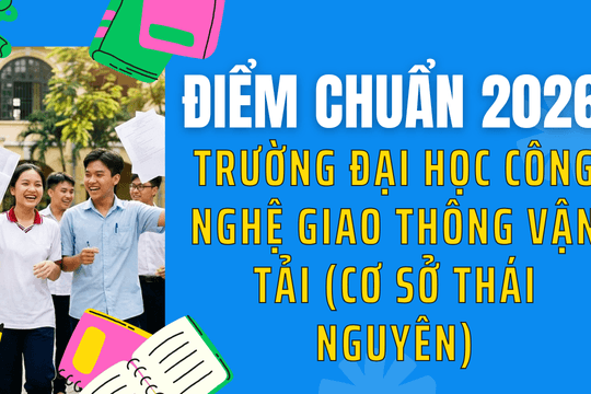 Điểm chuẩn Trường Đại học Công nghệ Giao thông Vận tải (Cơ sở Thái Nguyên) 2026