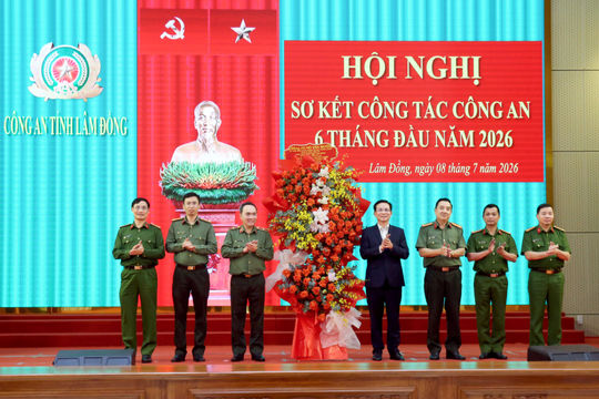 Công an tỉnh Lâm Đồng phát huy vai trò nòng cốt bảo đảm an ninh, trật tự, tạo điểm tựa phát triển kinh tế - xã hội