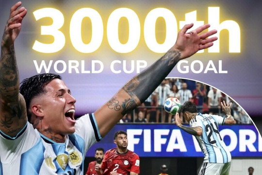 Argentina ngược dòng không tưởng: Enzo Fernandez ghi bàn thứ 3000 tại World Cup