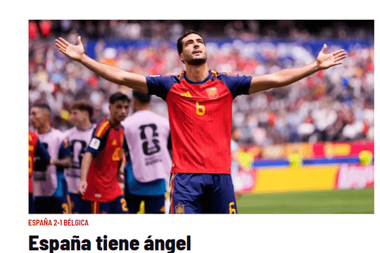 Mikel Merino ghi bàn phút cuối giúp Tây Ban Nha hạ Bỉ 1-0 tại World Cup 2026