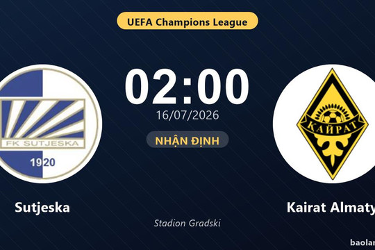 Nhận định Sutjeska vs Kairat Almaty: đội hình dự kiến
