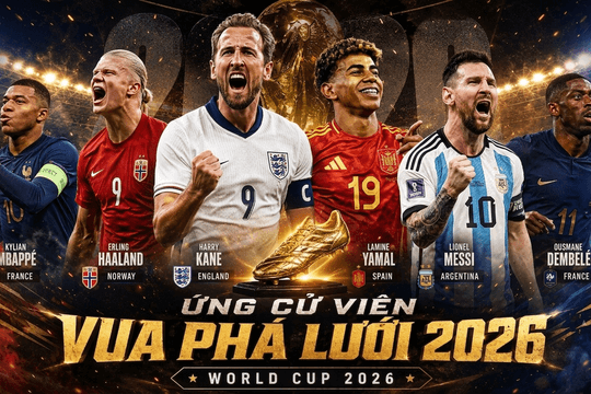 Cập nhật bảng xếp hạng Vua phá lưới World Cup 2026 hôm nay 16/7: Messi và Mbappe tiếp tục đầu bảng