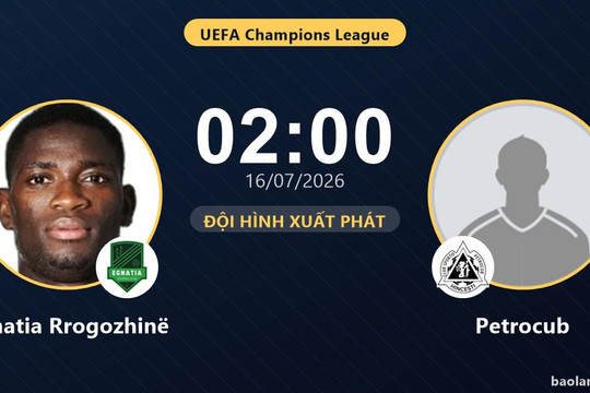 Trực tiếp Egnatia Rrogozhinë vs Petrocub: Đội hình xuất phát