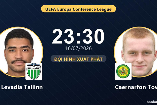 Trực tiếp FC Levadia Tallinn vs Caernarfon Town: Đội hình xuất phát